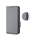 Pattintható tok a Xiaomi Redmi Note 12 5G / POCO X5 5G, Wallet Litchi Magnet, szürke