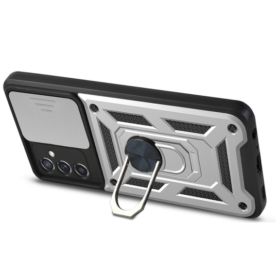 Telefontok a Samsung Galaxy M52 5G, CamShield Slide, ezüst