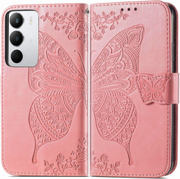 Pattintható tok a Realme C71, Butterfly, rózsaszín rose gold