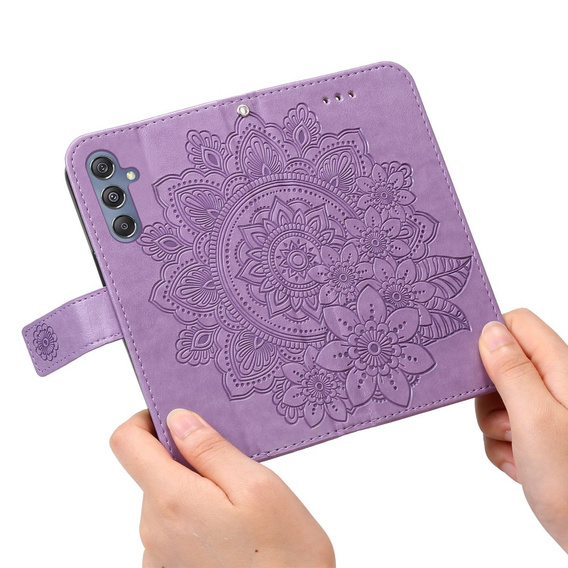 Pattintható tok a Samsung Galaxy M34 5G, Mandala Flower, lila