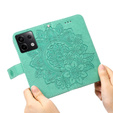 Pattintható tok a Xiaomi Redmi Note 13 Pro 5G, Mandala, zöld