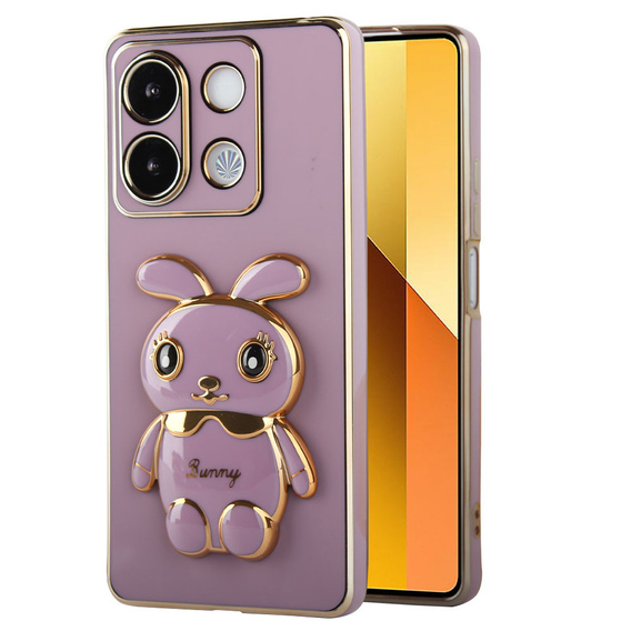 Tok Xiaomi Redmi Note 13 5G, Rabbit, lila + Edzett üveg 9H