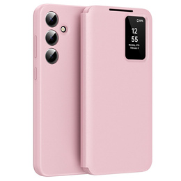 Flip tok Samsung Galaxy A55 5G, Smart View Wallet, rózsaszín