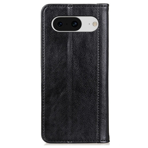 Telefontok a Google Pixel 8, Wallet Litchi Leather, fekete