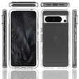 Tok Google Pixel 8 Pro készülékhez, Shockproof, fóliával, átlátszó
