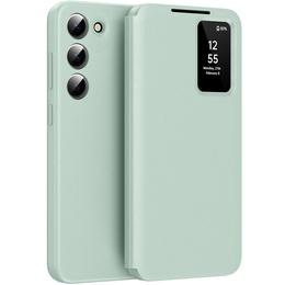 Flip tok Samsung Galaxy S23, Smart View Wallet, zöld