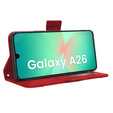 Pattintható tok a Samsung Galaxy A26, Card Slot, piros