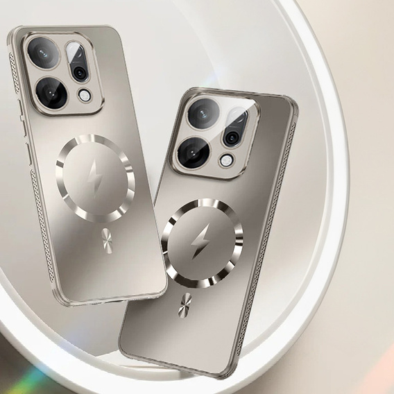 Tok Oppo Reno 14 készülékhez, MagSafe, kameravédelemmel, arany színű
