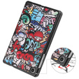 Tok Lenovo Tab M8 Gen 4 TB-300FU, Smartcase, graffiti