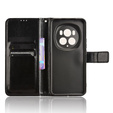 Pattintható tok a Honor Magic 6 Pro 5G, Crazy Horse Wallet, fekete