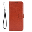 Pattintható tok a Motorola Edge 50 Neo / Motorola ThinkPhone 25, Crazy Horse Wallet, barna