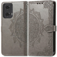 Pattintható tok a Motorola Moto E14, Mandala, szürke