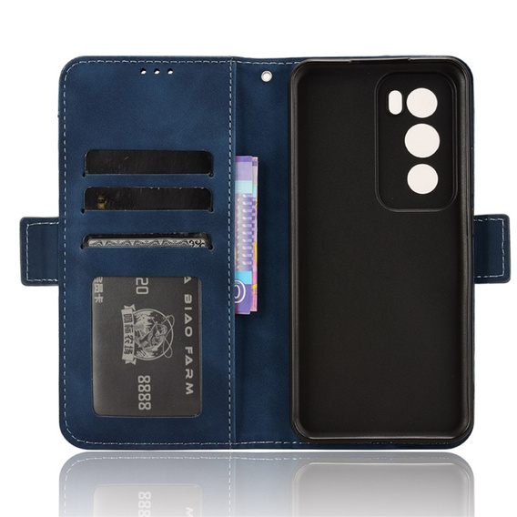 Pattintható tok a Oppo Reno 12, Card Slot, sötétkék