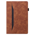 Tok Xiaomi Pad 6, Classic, tolltartóval, barna
