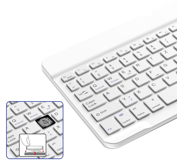 A Mini Bluetooth vezeték nélküli billentyűzet táblagéphez, fekete