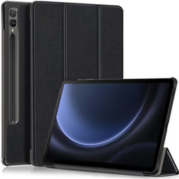 Tok Samsung Galaxy Tab S9 FE+ Plus, Smartcase tolltartóval, fekete