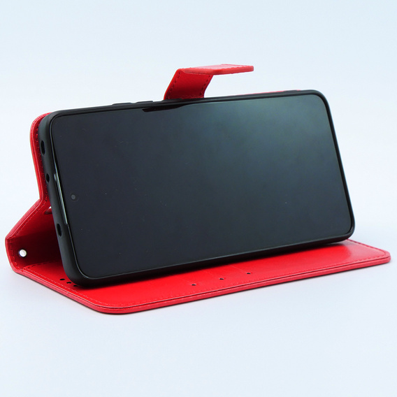 Pattintható tok a Xiaomi 13T / 13T Pro, Crazy Horse Wallet, piros