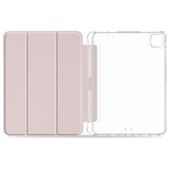 Tok iPad Pro 11 2022 / 2021 / 2020, Smartcase Hybrid, tolltartó résszel, rózsaszín