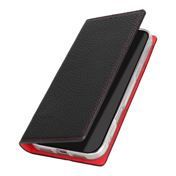 Litchi Skin Grain flip tok iPhone 17 Pro Max készülékhez