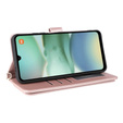 Tok patenttal a Xiaomi Redmi A5-hez, Crossbody Leather Wallet, rózsaszín