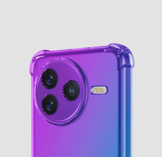 Tok Xiaomi Poco F7 Pro, Gradient Dropproof, Lila / kék