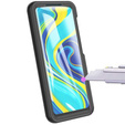 Tok Xiaomi Redmi Note 9S / 9 Pro készülékhez, Shockproof, fóliával, kék