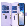Pattintható tok a Xiaomi Redmi 13C / Poco C65, Wallet Zipper Pocket, fekete