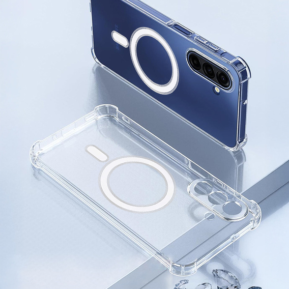 Tok Samsung Galaxy A17 5G, MagSafe-hoz, megerősített, átlátszó