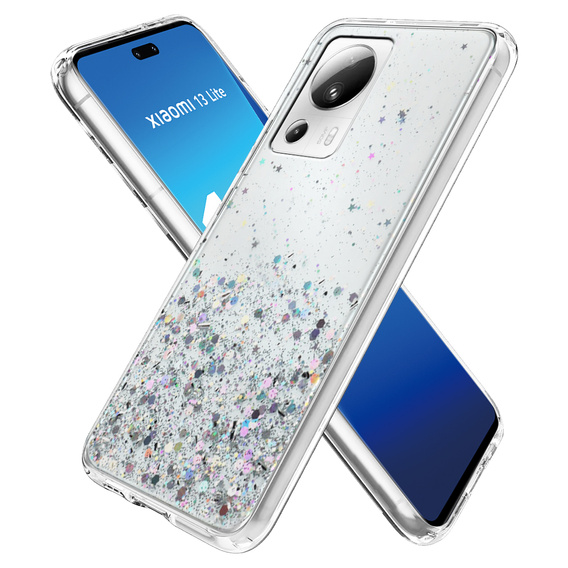 Telefontok a Xiaomi 13 Lite, Glittery, átlátszó