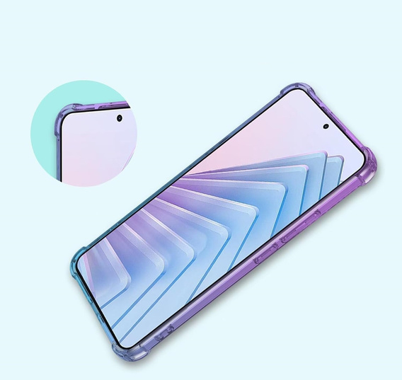 Tok Xiaomi Redmi Note 14 5G, Gradient Dropproof, Lila / kék