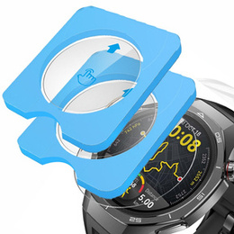 2x ERBORD edzett üveg a Huawei Watch GT 5 Pro 46mm-es órájához, rögzítőkerettel