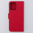 Pattintható tok a Motorola Moto G54 5G, Card Slot, piros