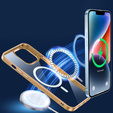 Telefontok a iPhone 14 Plus, ERBORD Hybrid MagSafe Case, arany