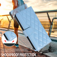 Rhombus Crossbody bőr flip tok Motorola Edge 70 készülékhez