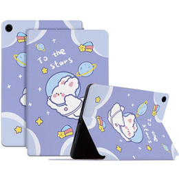 Pattintható tok Samsung Galaxy Tab A9+, space rabbit