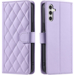 Flap tok Samsung Galaxy A16, Rhombus Crossbody Leather, lila
