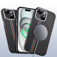 Tok iPhone 15, Carbon Fiber MagSafe, fekete