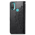 Pattintható tok a Motorola Moto E20/E30/E40, Mandala, fekete
