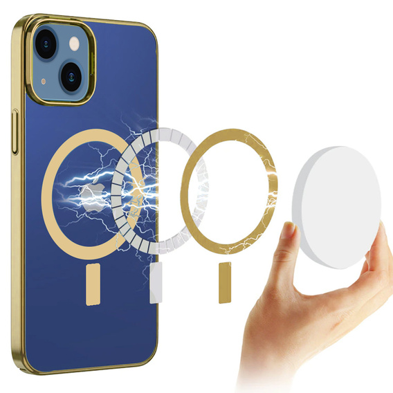 Telefontok a iPhone 13 mini, ERBORD Hybrid MagSafe Case, kék