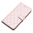 Pattintható tok a Oppo A38 4G / Oppo A18 4G, Wallet, BINFEN COLOR, rózsaszín rose gold