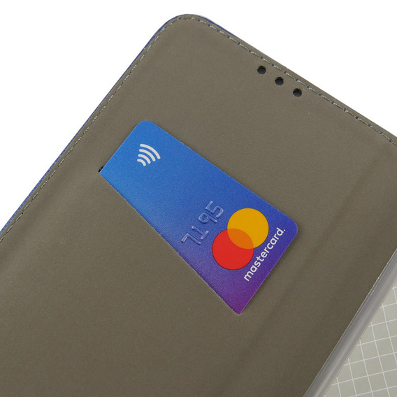 Pattintható tok a Xiaomi Redmi 10C, Wallet Smart Magnet, kék