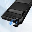 Páncélozott tok a Samsung Galaxy S25 Ultra, R-JUST, fekete