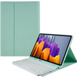 Tok + billentyűzet Galaxy Tab S7+ Plus / S8+ Plus /S7 FE T730 T733, Pen Slot, menta