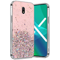 Telefontok a Xiaomi Redmi 8A, Glittery, rózsaszín