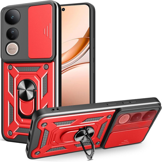Telefontok a Vivo V50 Lite 4G / 5G, CamShield Slide, piros