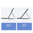 Tok + billentyűzet Samsung Galaxy Tab S10 Ultra, Dux Ducis TouchPad Leather Pen Slot, fekete