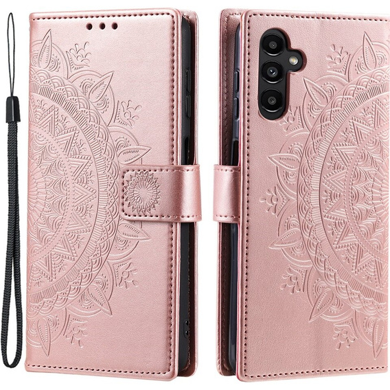 Pattintható tok a Samsung Galaxy A05s 4G, Mandala, kék