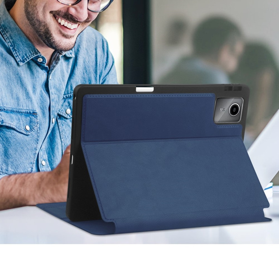 Tok Lenovo Tab M11, Business Card and Pen Slotl, kék