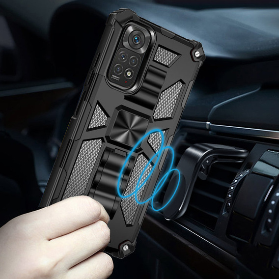 Telefontok a Xiaomi Redmi Note 11 / 11S, Armor Kickstand, fekete