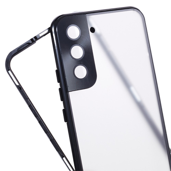 Tok Samsung Galaxy S21, Magnetic Dual Glass, fekete